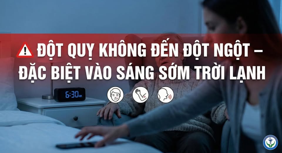 ĐỘT QUỴ KHÔNG ĐẾN ĐỘT NGỘT – NGUY CƠ TĂNG CAO VÀO SÁNG SỚM TRỜI LẠNH