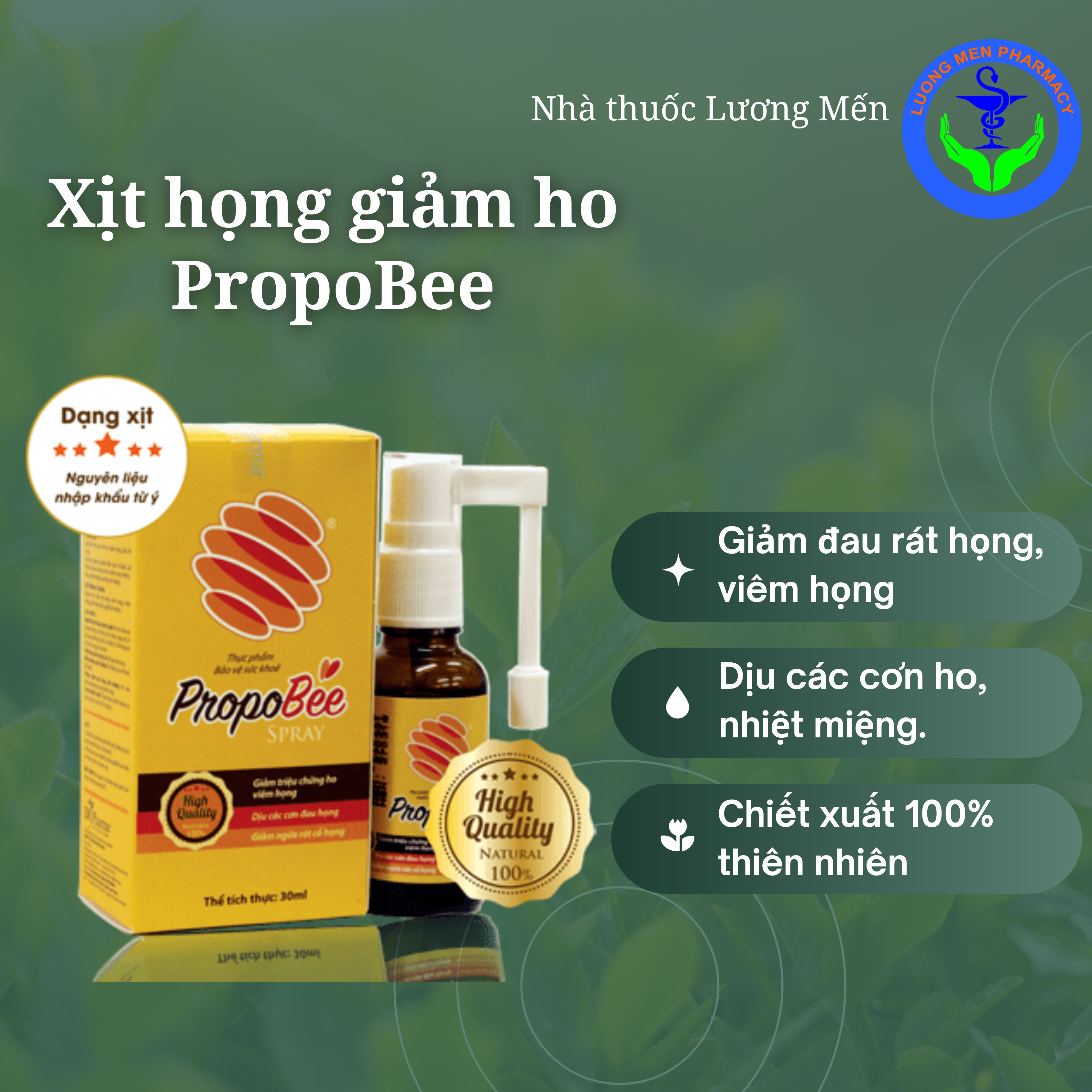 Xịt họng giảm ho keo ong PropoBee Spray (Chai 15ml)