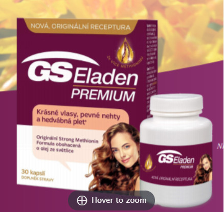 GS Eladen - Hỗ trợ giúp da, móng, tóc khỏe, giúp tóc xơ, khô gãy rụng (Lọ 30 viên)