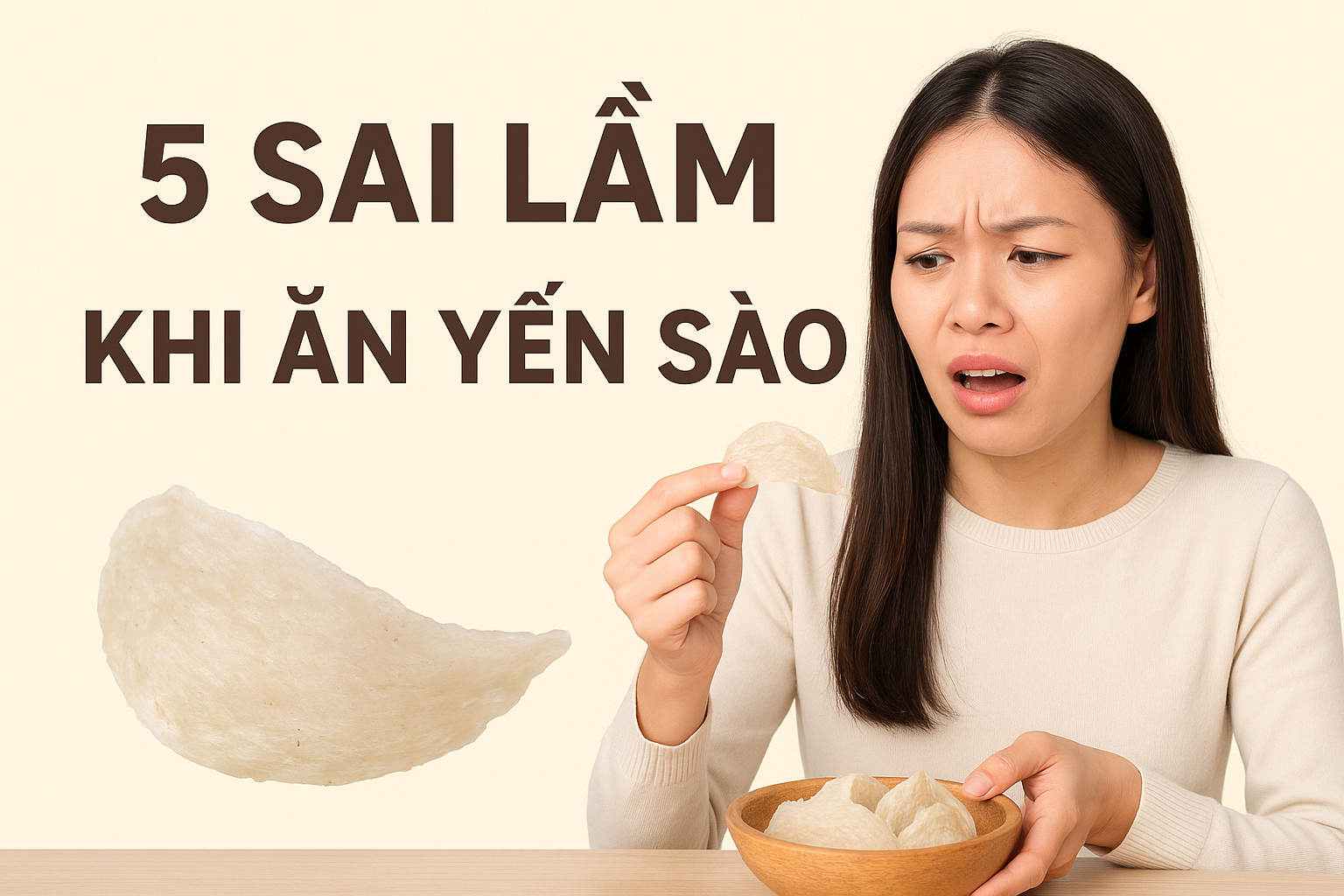 5 Sai Lầm Khi Ăn Yến Sào – Tưởng Bổ Nhưng Có Thể Gây Hại Hơn Là Lợi