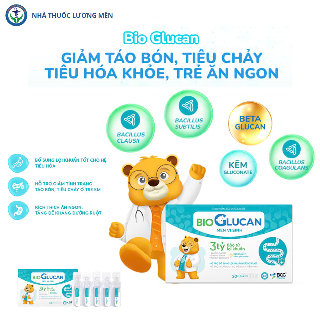 Men Vi Sinh Bio Glucan - 3 tỷ Bào tử lợi khuẩn